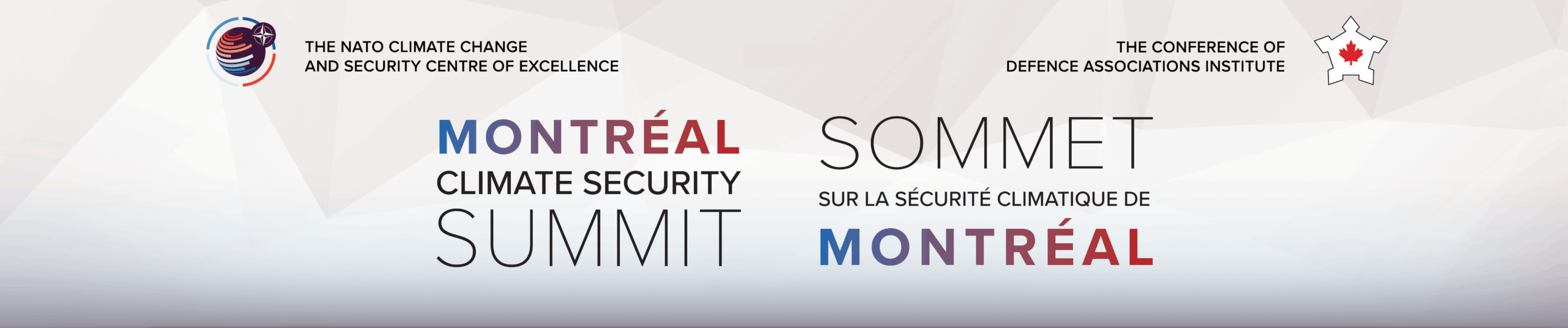 Montreal Climate Security Summit event banner